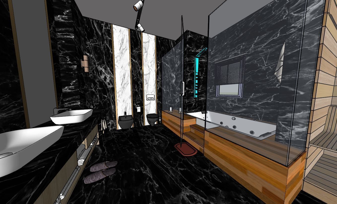 Modern bathroom 3D model_7