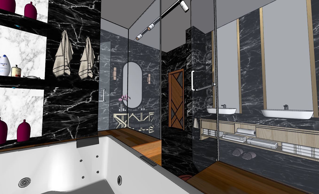 Modern bathroom 3D model_4