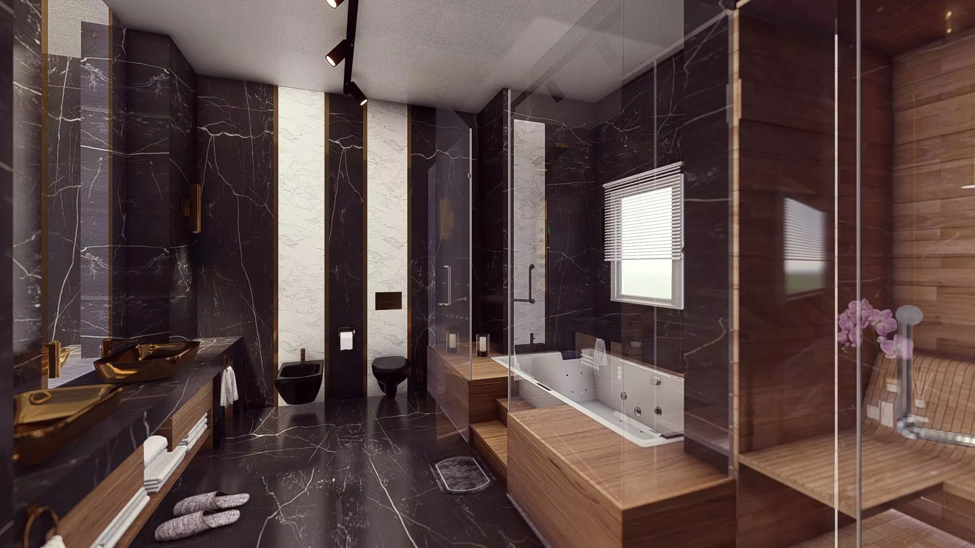 Modern bathroom 3D model_0