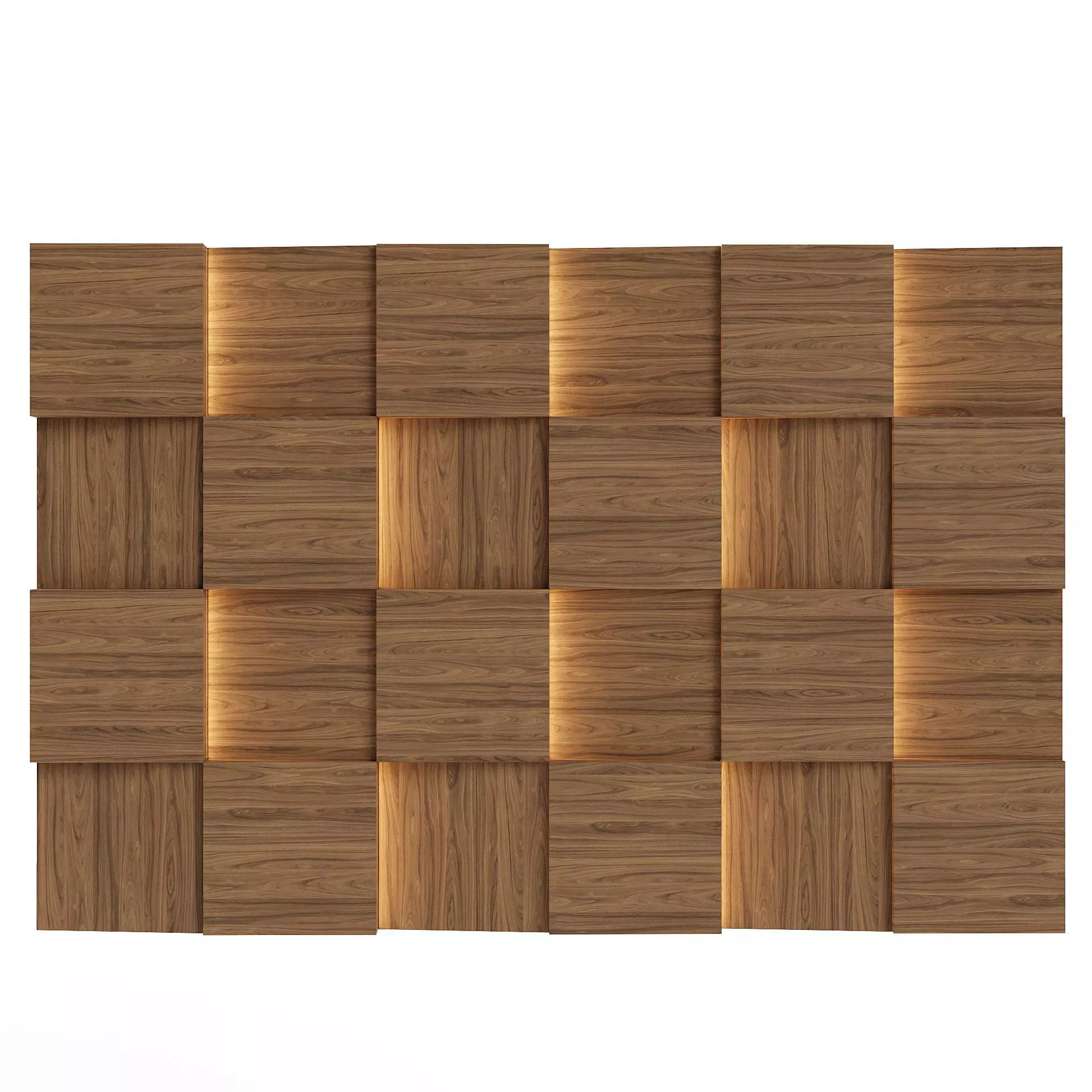 Decorative Wall Panel 01 Low-poly 3D model_0
