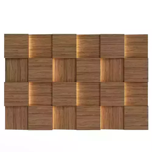 Decorative Wall Panel 01 Low-poly 3D model