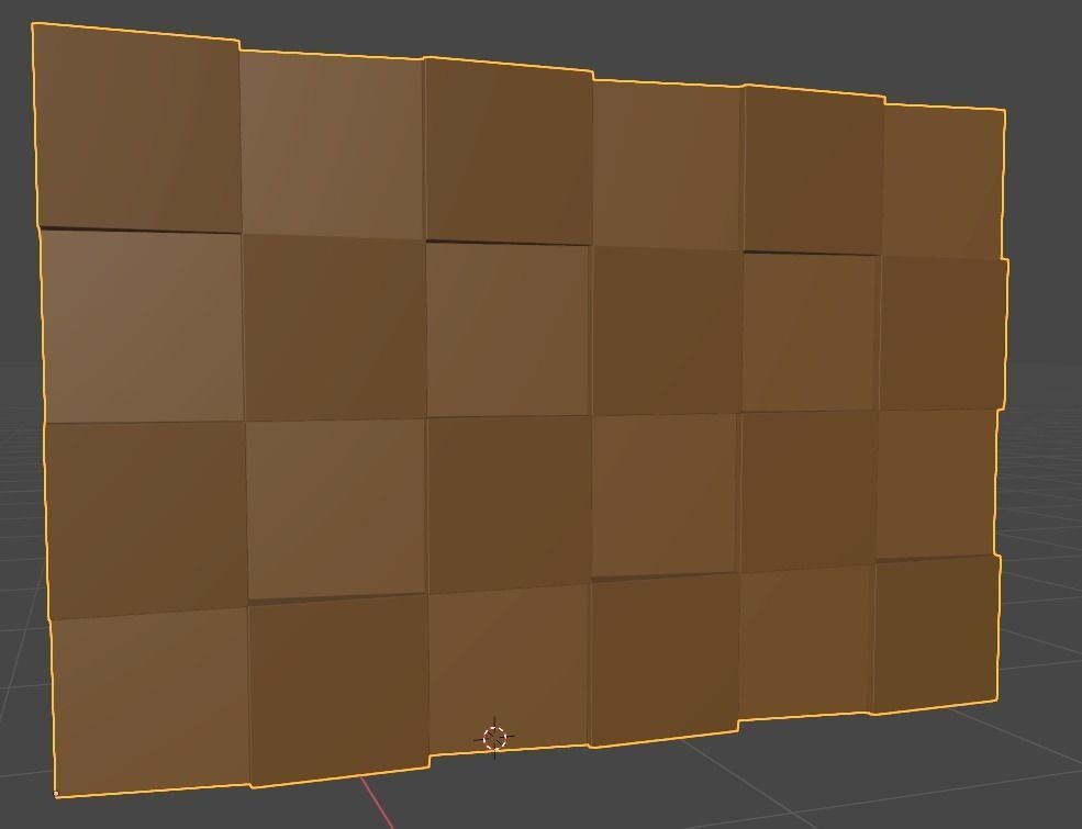 Decorative Wall Panel 01 Low-poly 3D model_6