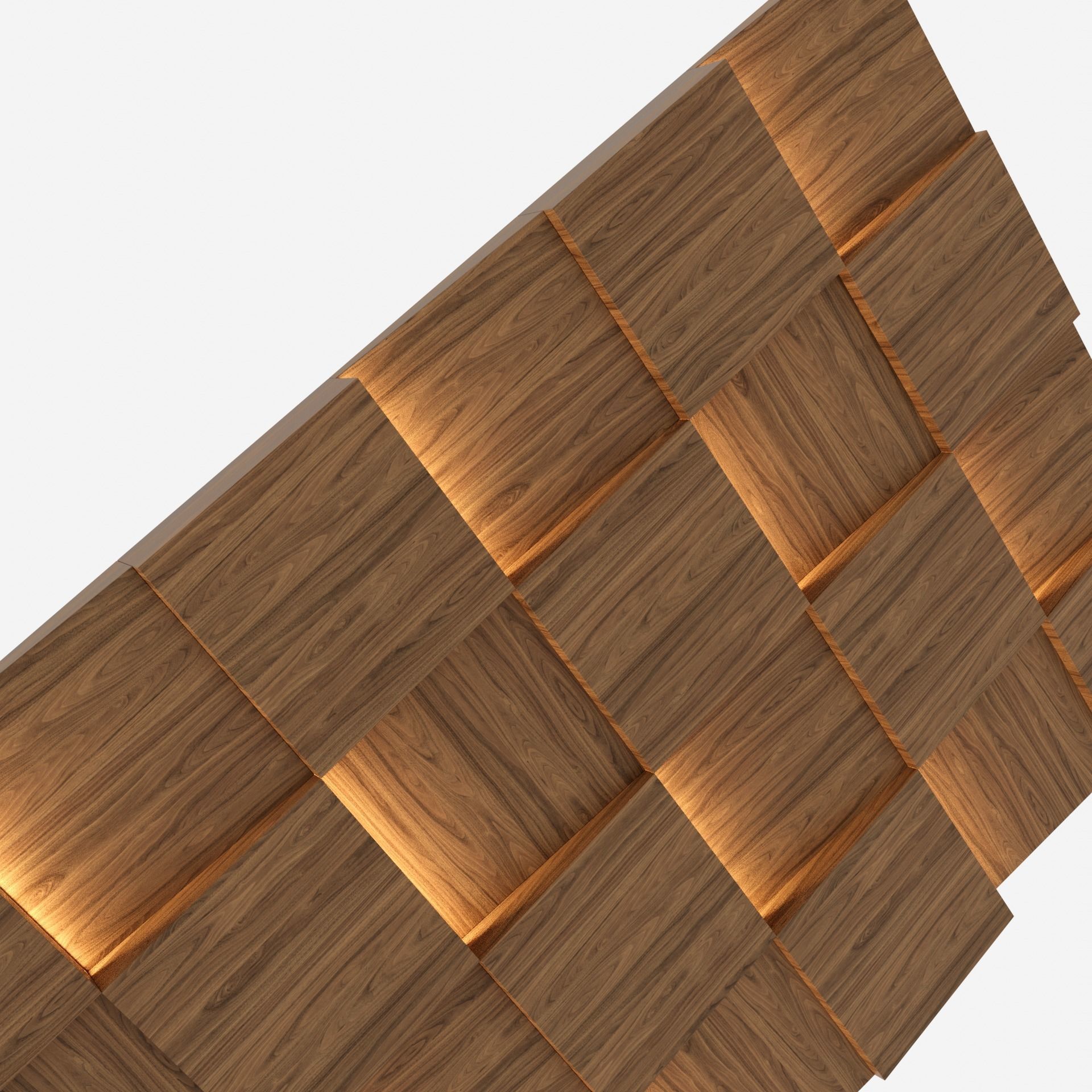 Decorative Wall Panel 01 Low-poly 3D model_5