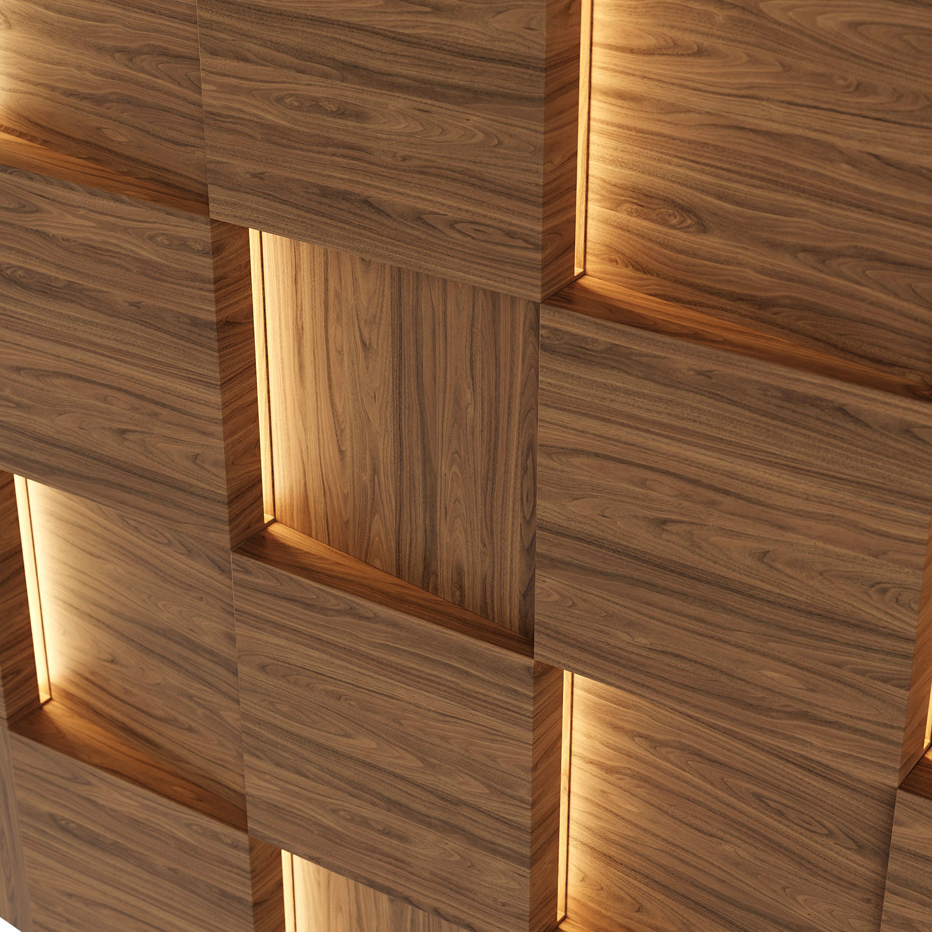 Decorative Wall Panel 01 Low-poly 3D model_1
