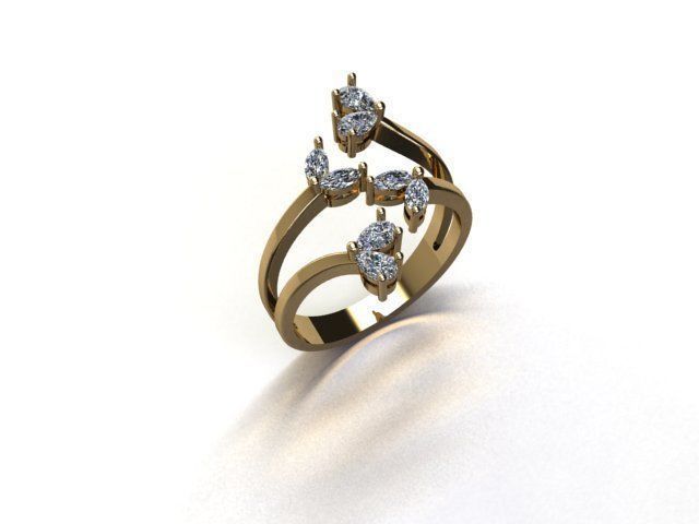 ring jewelry 3D print model_2