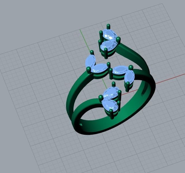 ring jewelry 3D print model_7