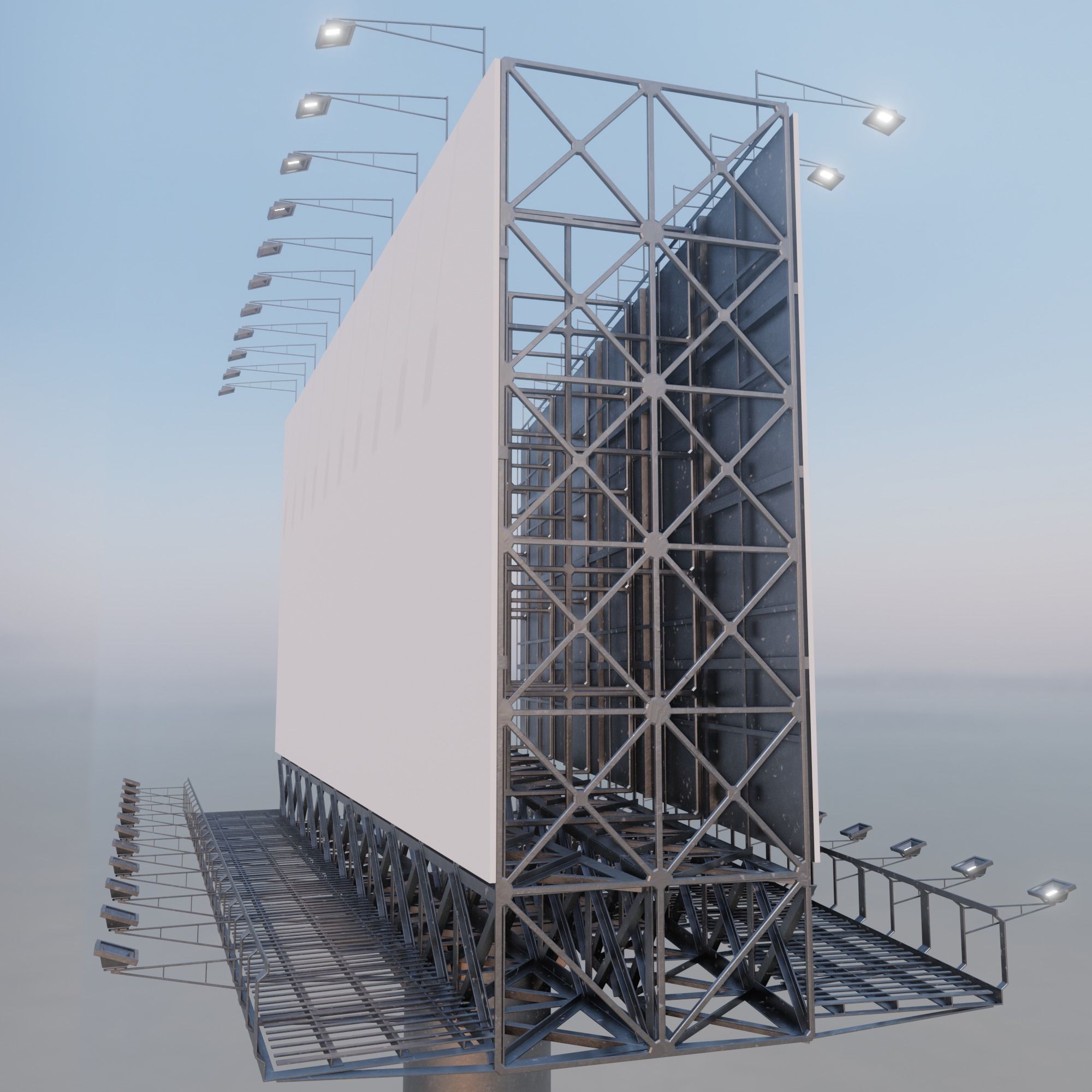 Billboard empty 3D model_10