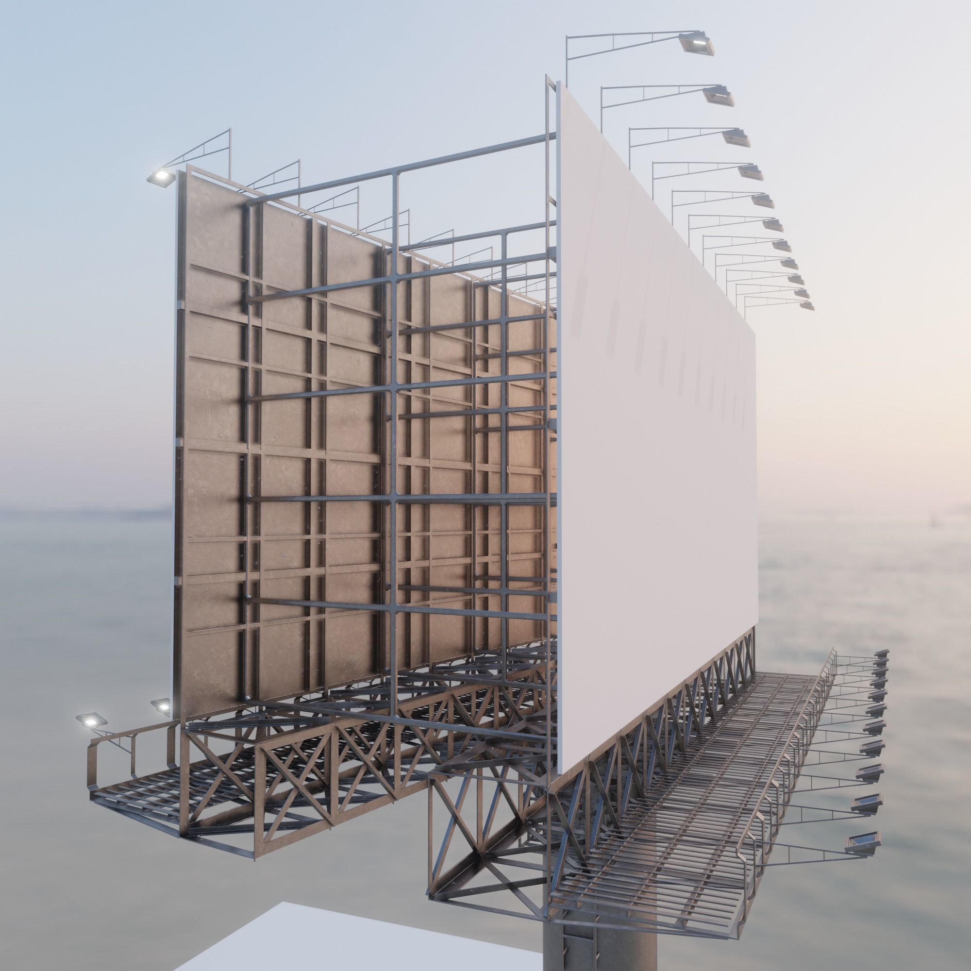 Billboard empty 3D model_3