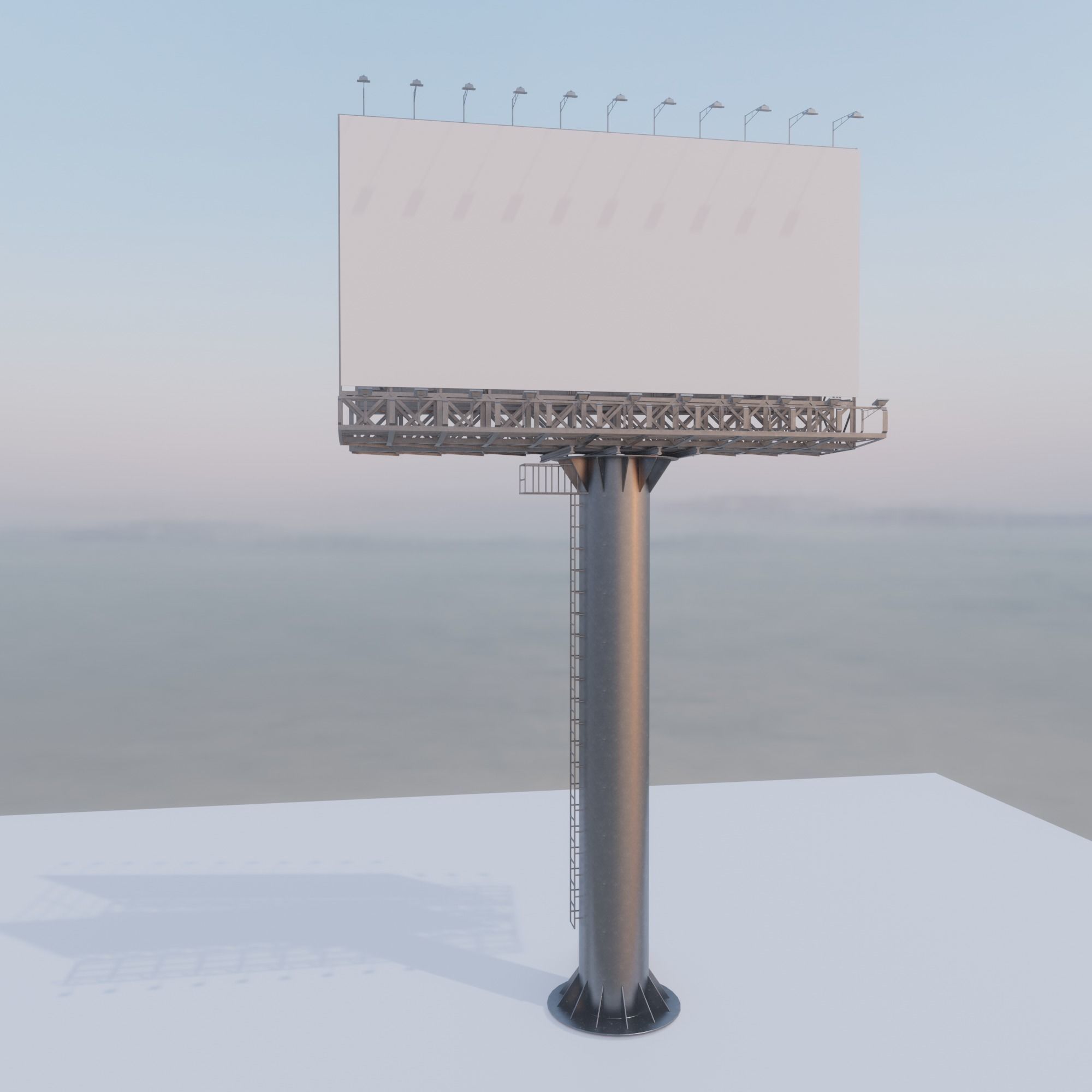 Billboard empty 3D model_2