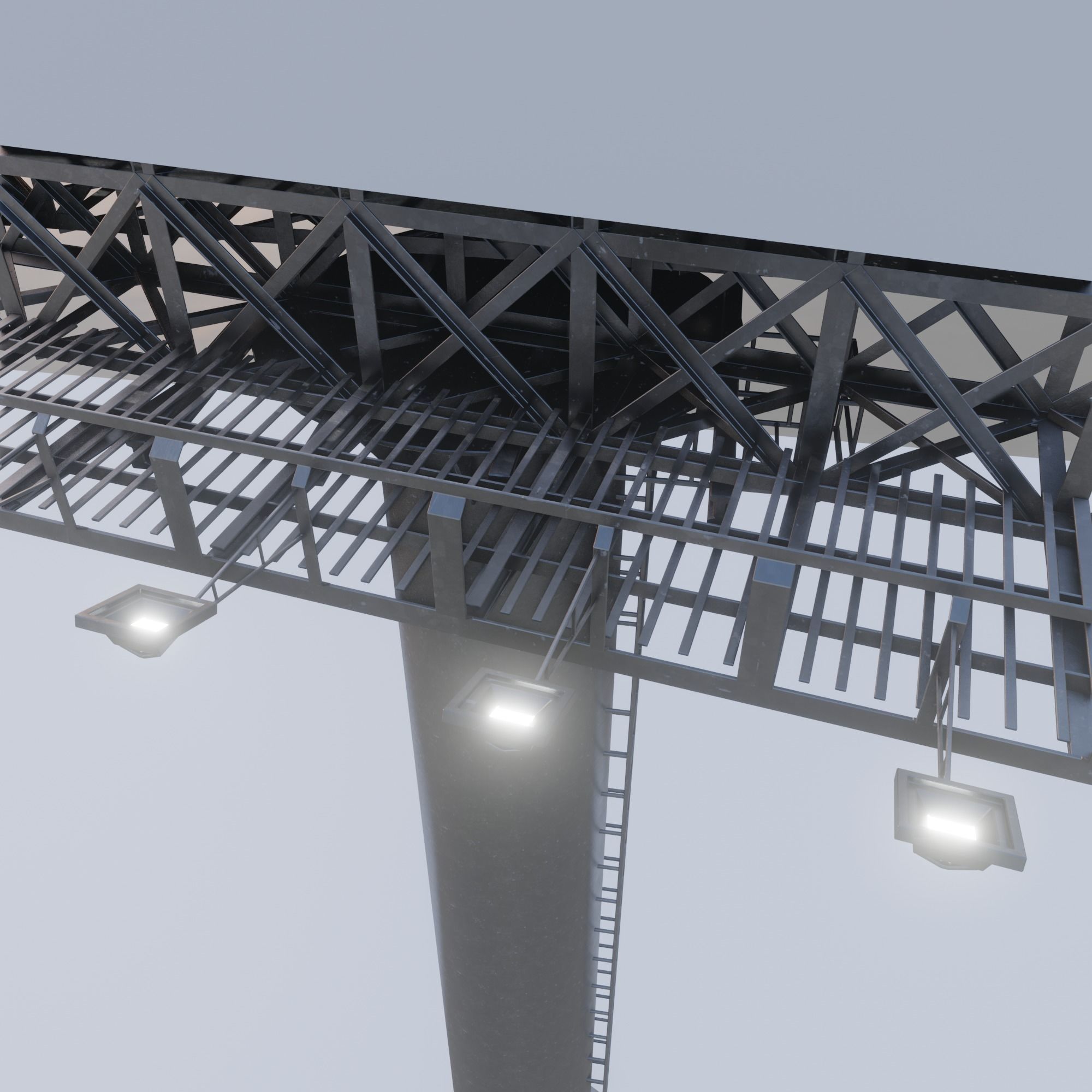 Billboard empty 3D model_8