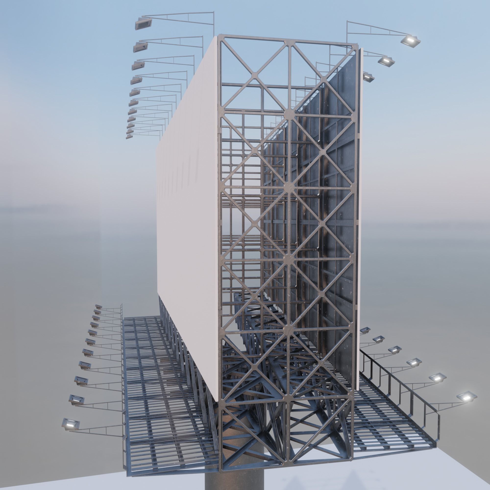 Billboard empty 3D model_6