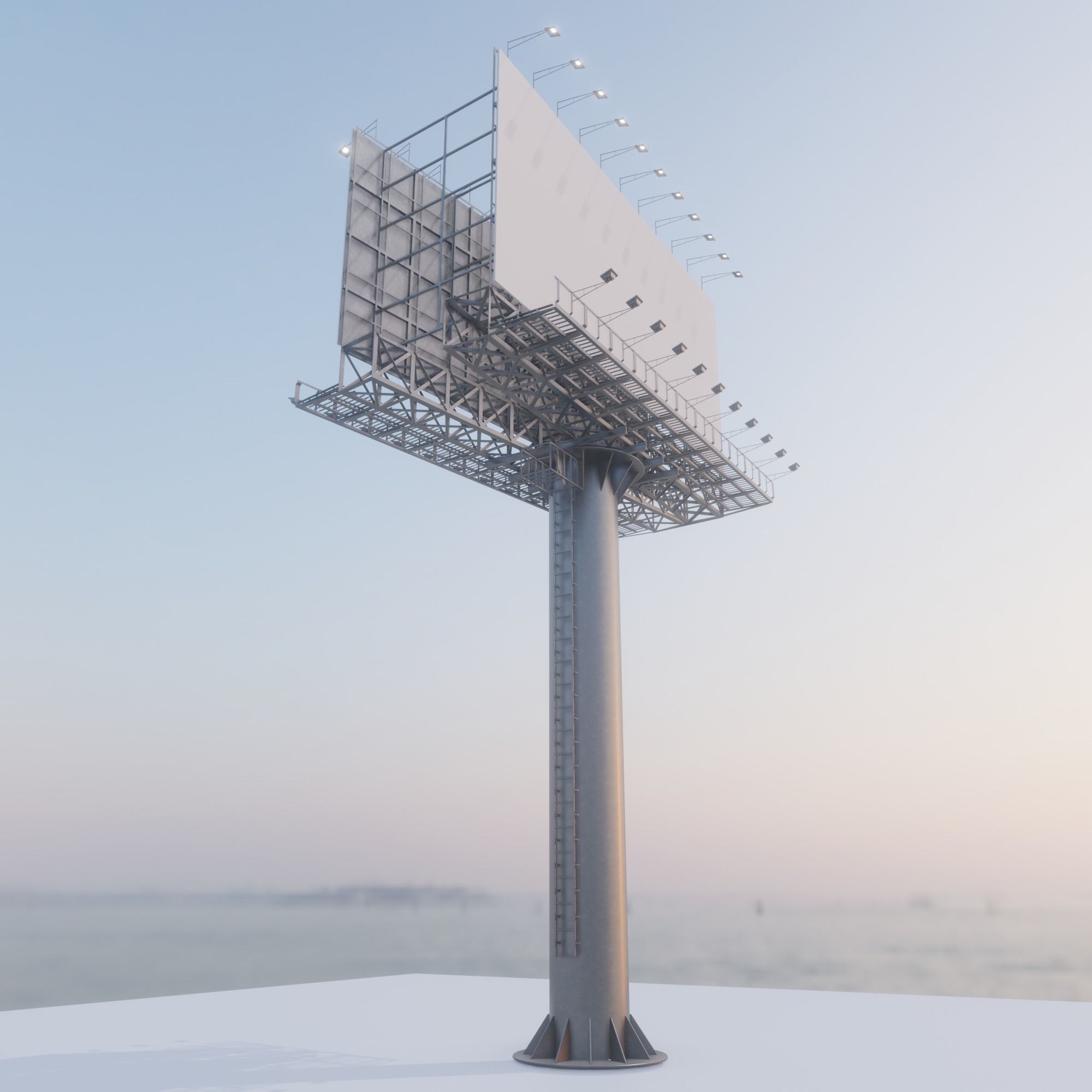 Billboard empty 3D model_4