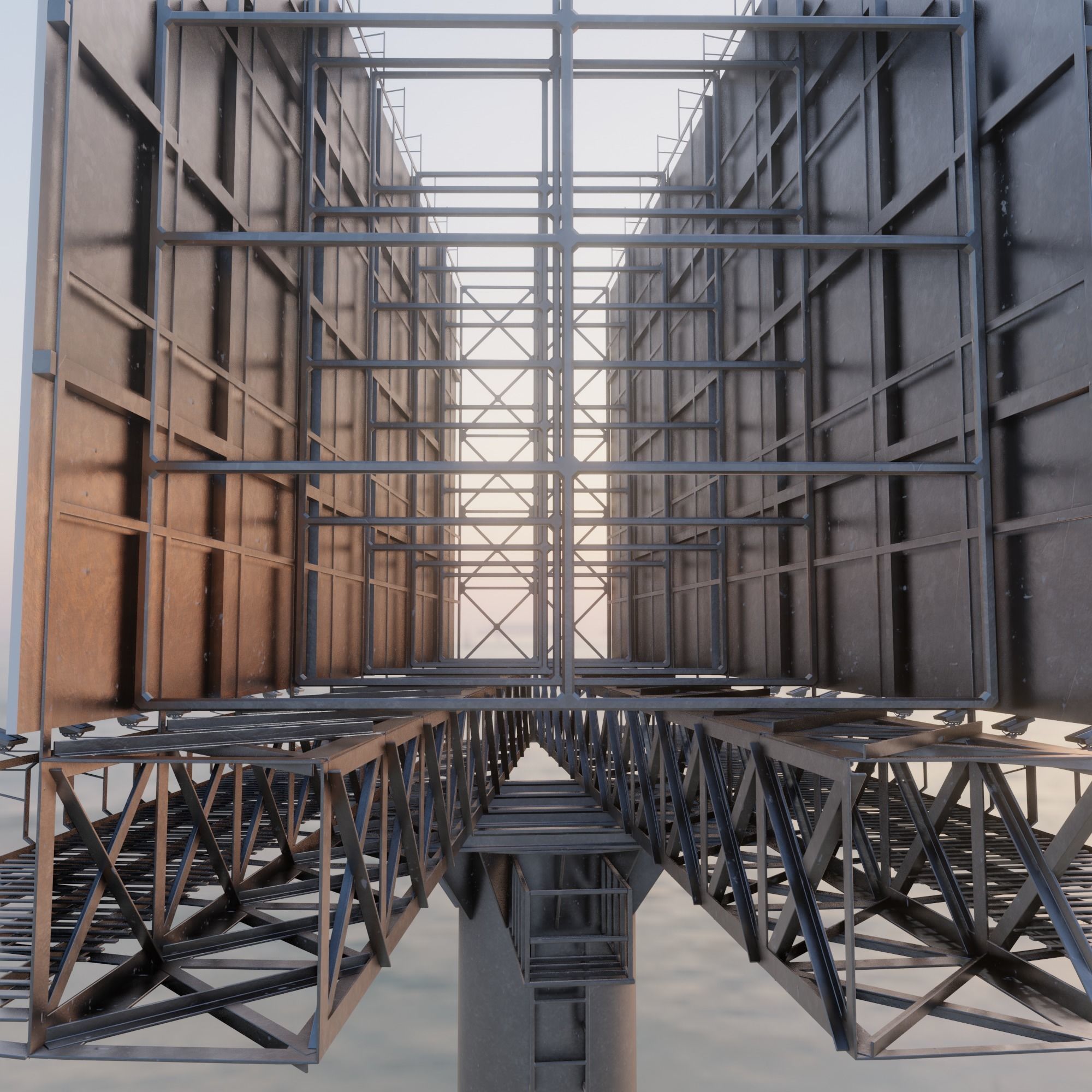 Billboard empty 3D model_9