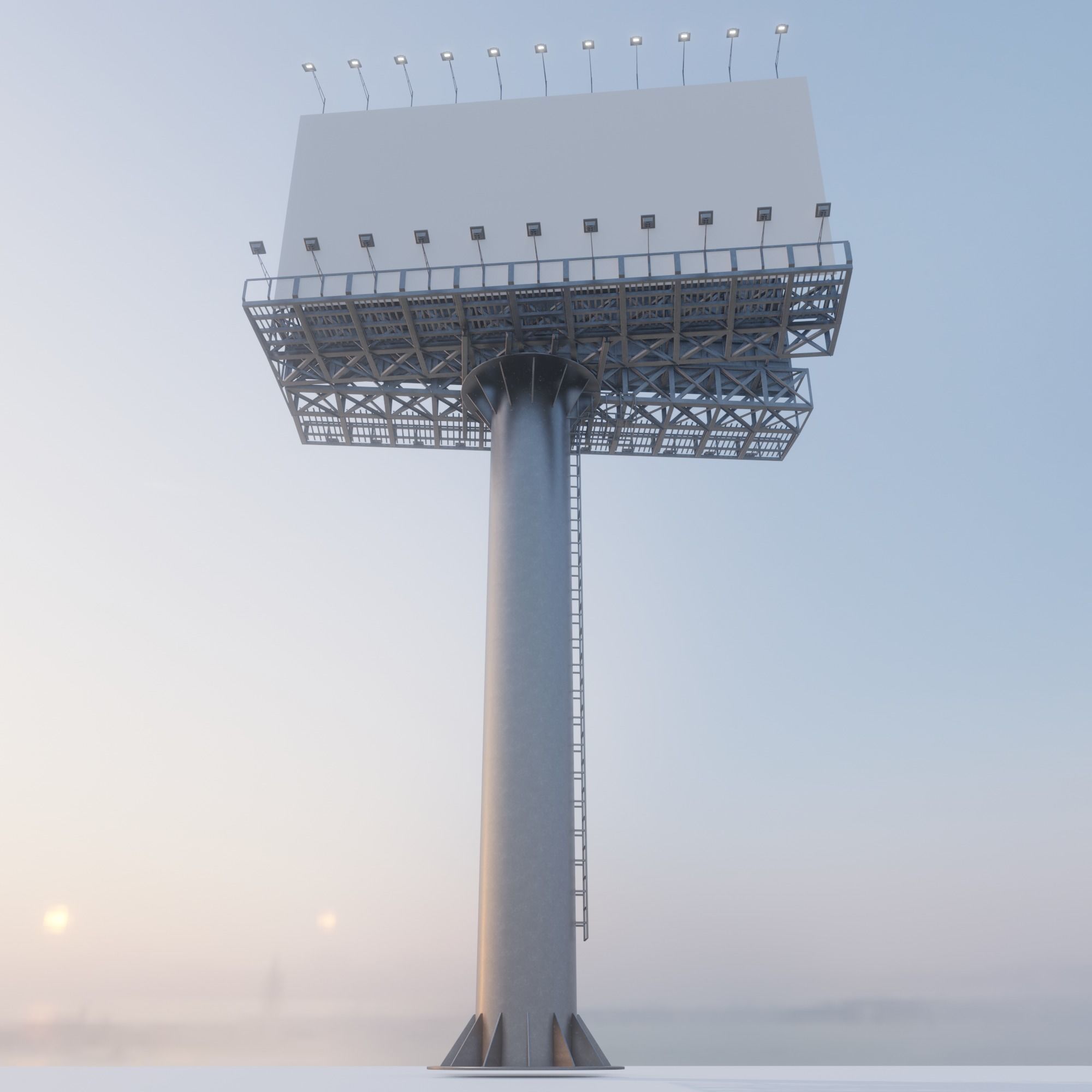 Billboard empty 3D model_7