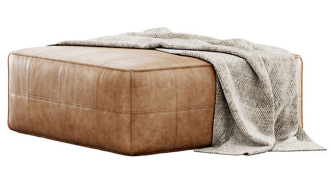 Taos Square Ottoman by Poly and Bark 3D model 5