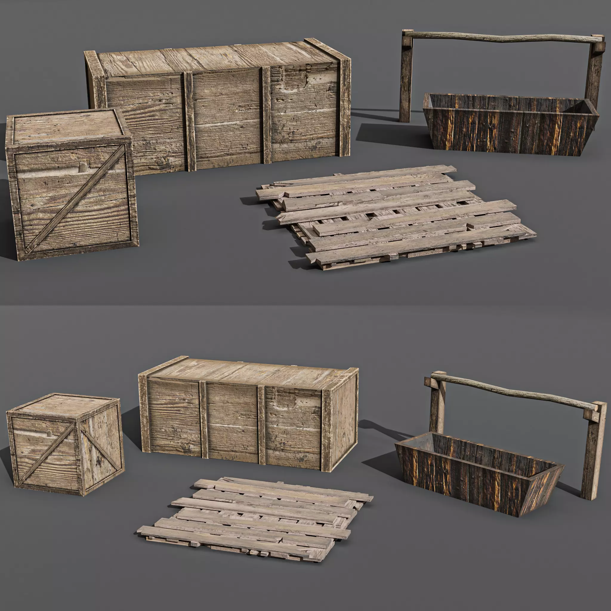 wester city detail Low-poly 3D model 02 Free low-poly 3D model_0