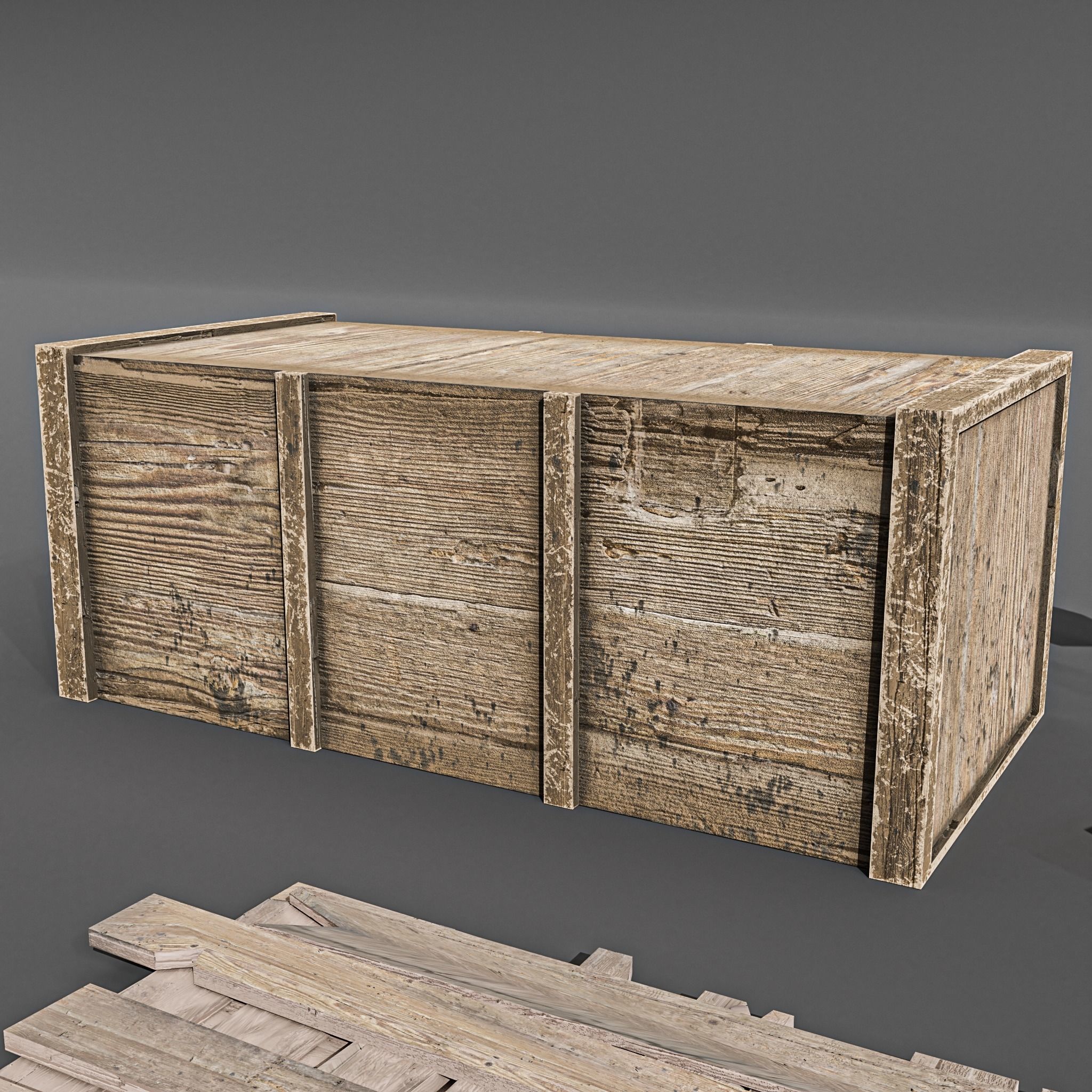 wester city detail Low-poly 3D model 02 Free low-poly 3D model_3