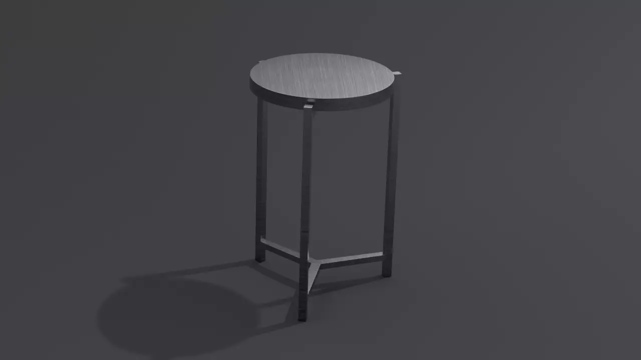 End Table 3D model