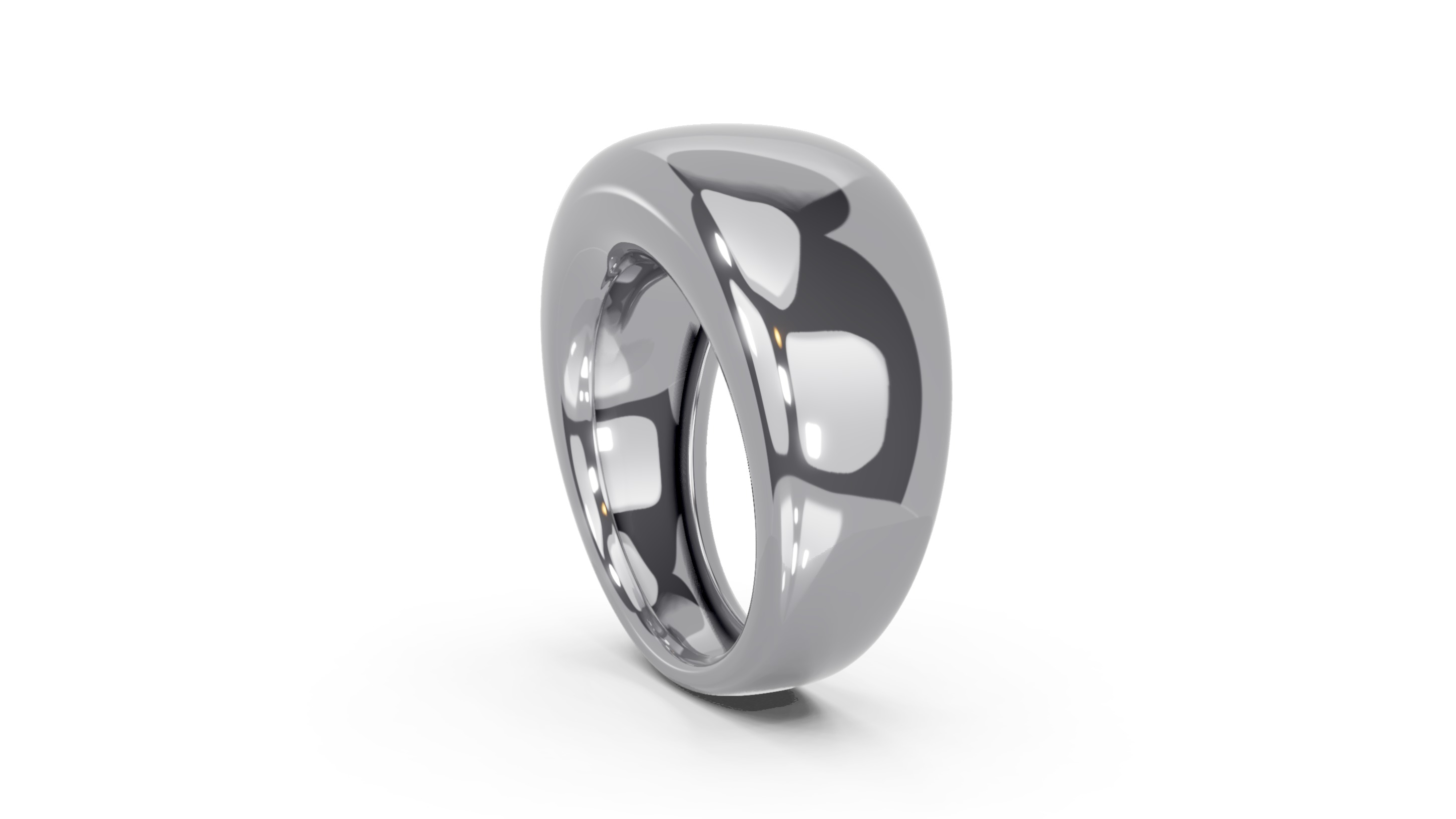Bombe Flat Top Ring 3D print model_11