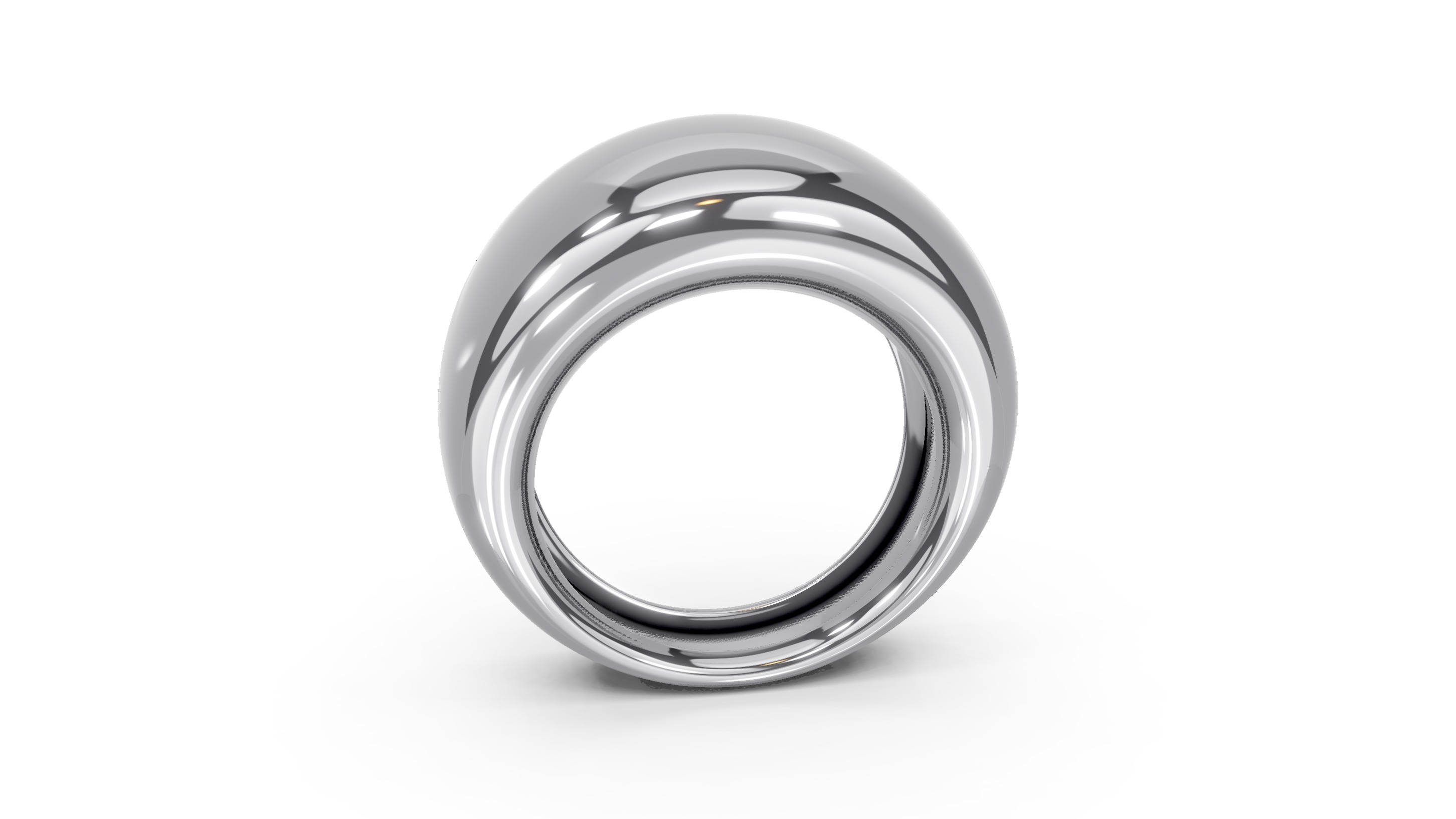 Bombe Flat Top Ring 3D print model_7