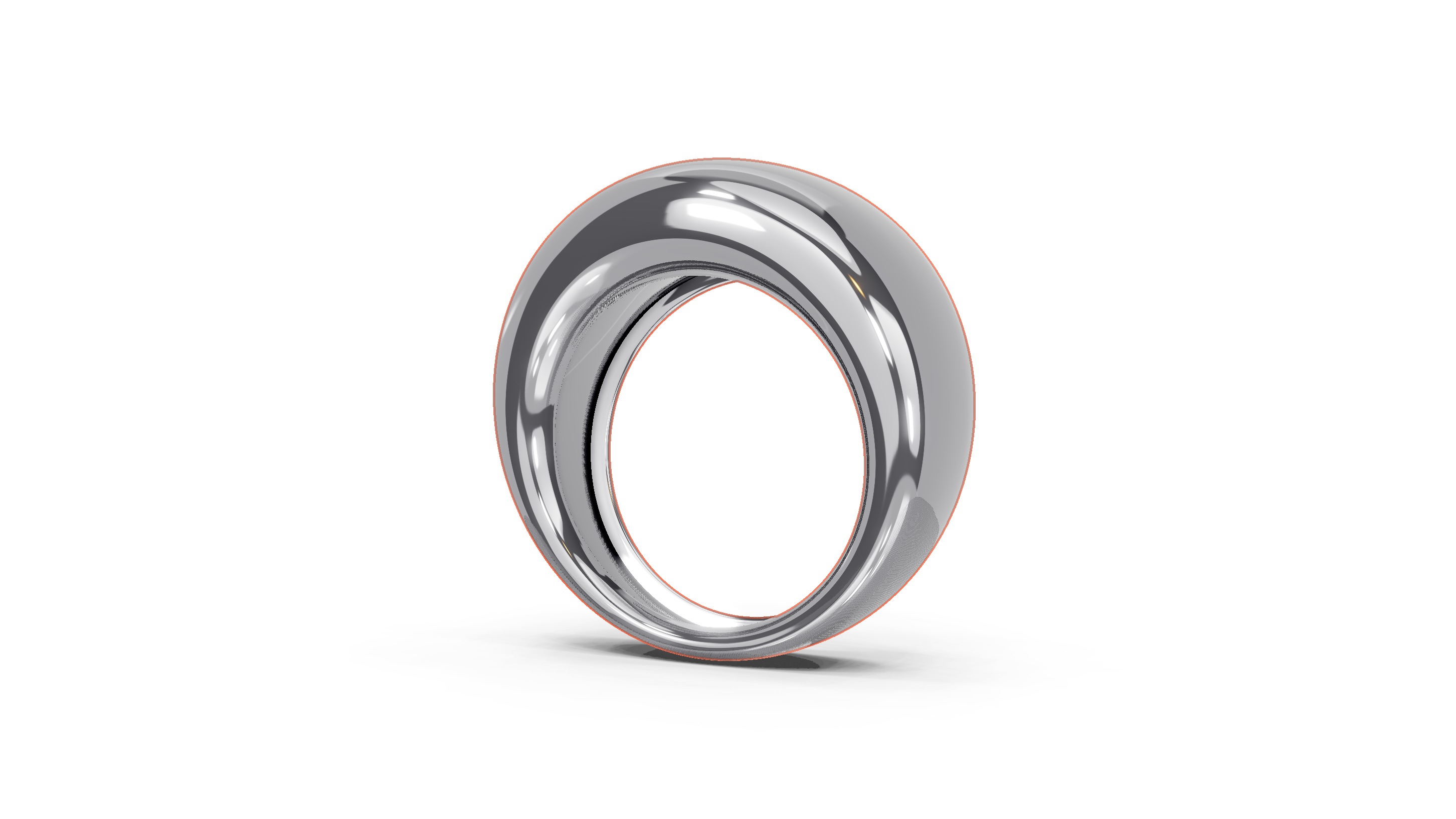 Bombe Flat Top Ring 3D print model_6