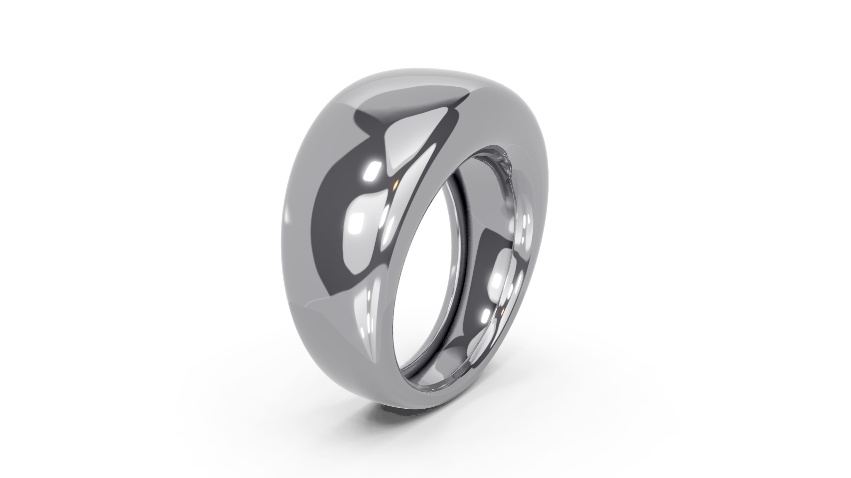 Bombe Flat Top Ring 3D print model_5