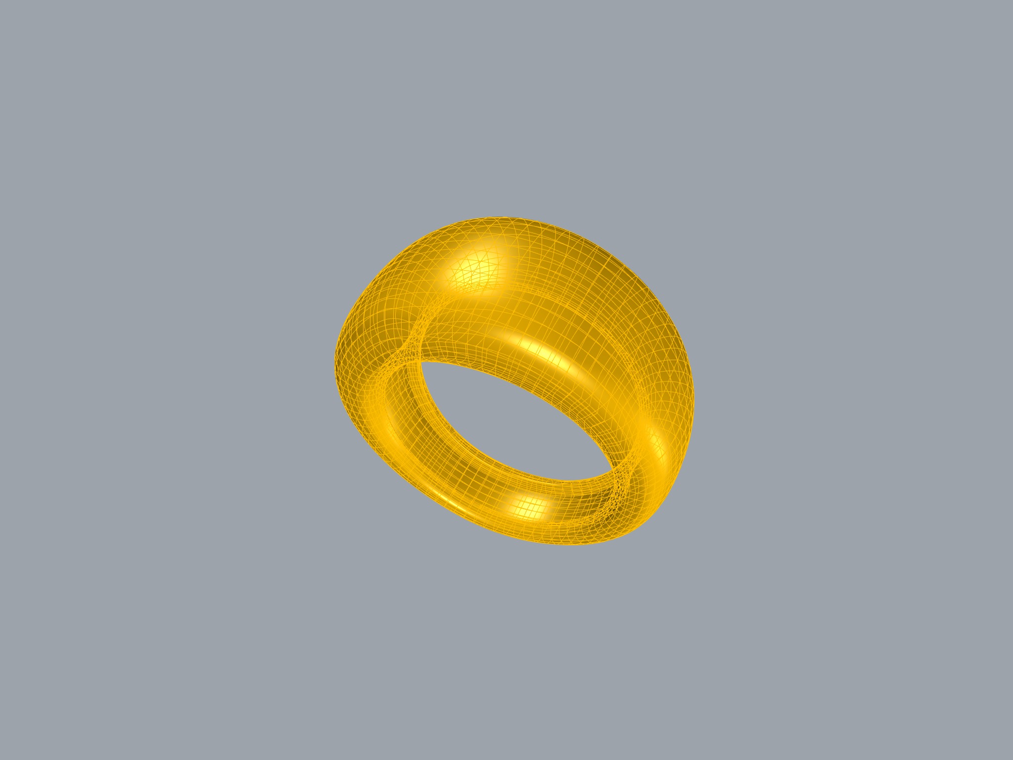Bombe Flat Top Ring 3D print model_10
