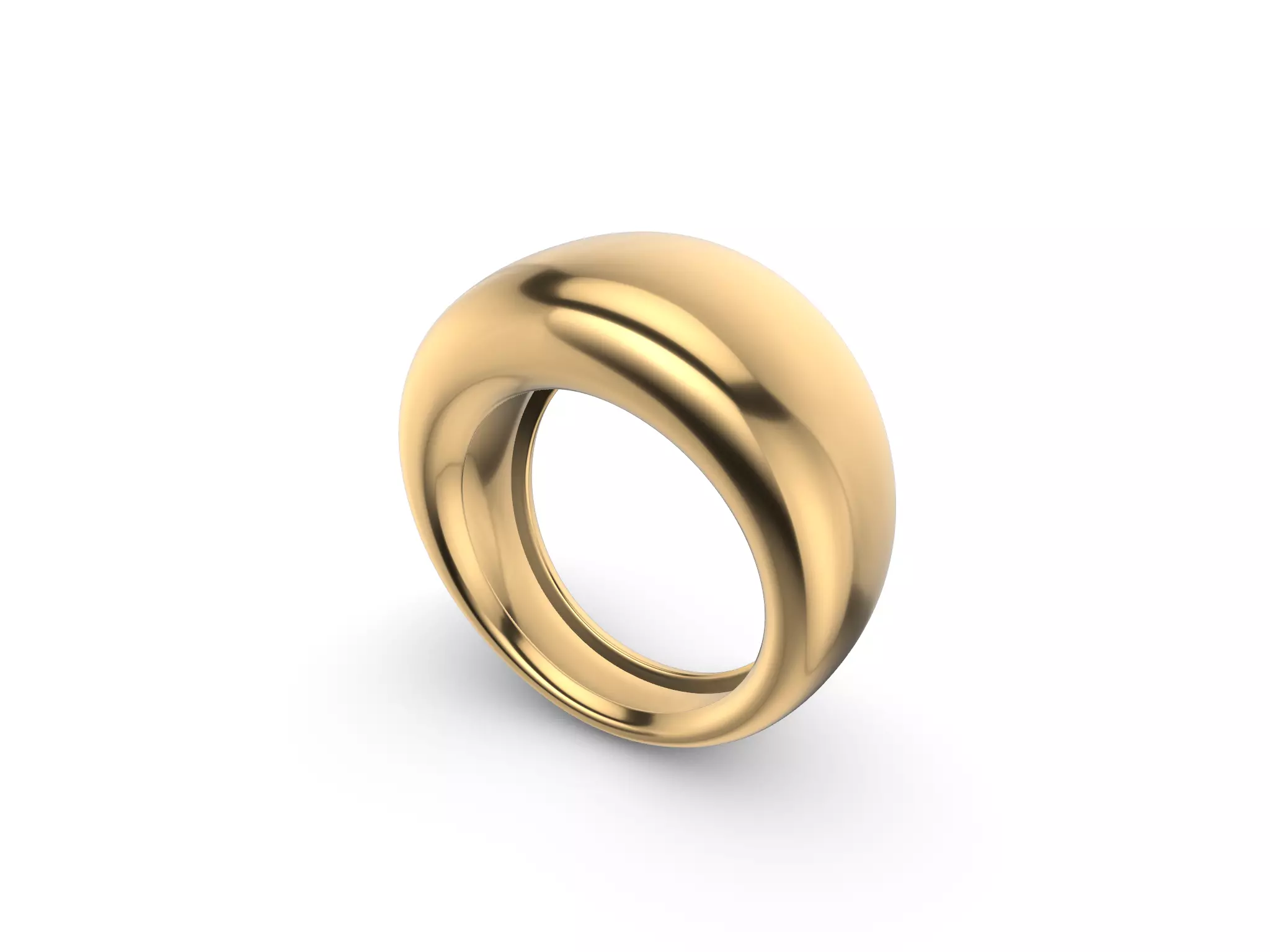 Bombe Flat Top Ring 3D print model_0