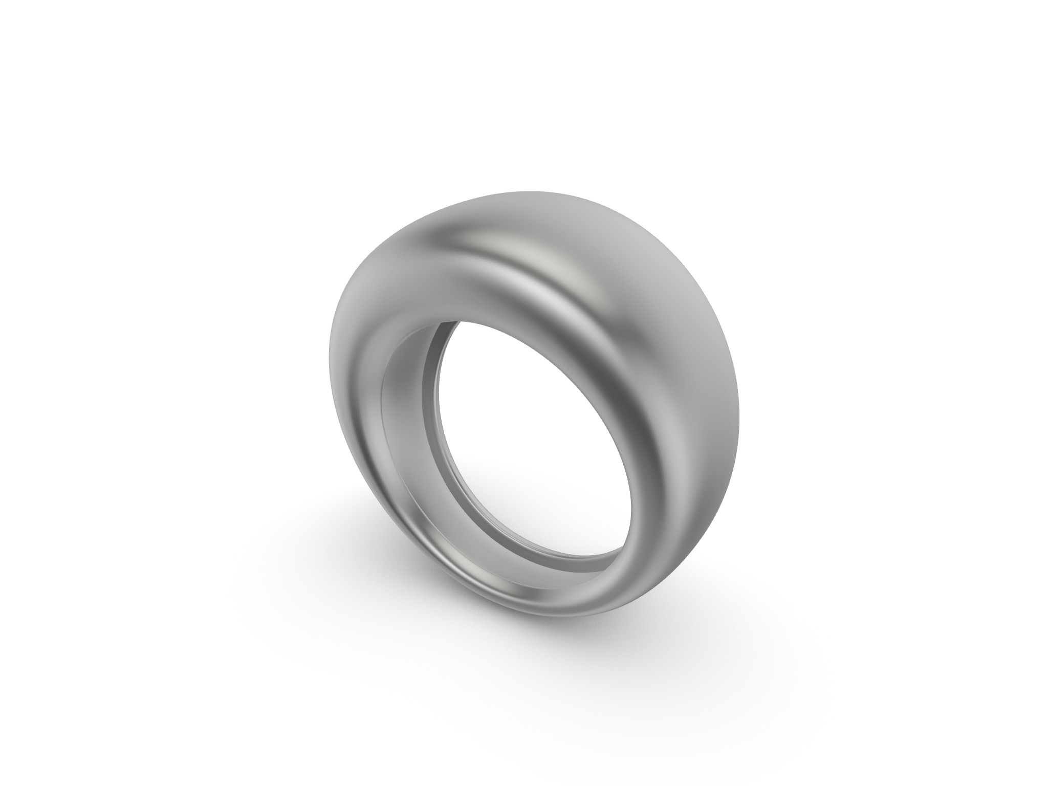 Bombe Flat Top Ring 3D print model_3