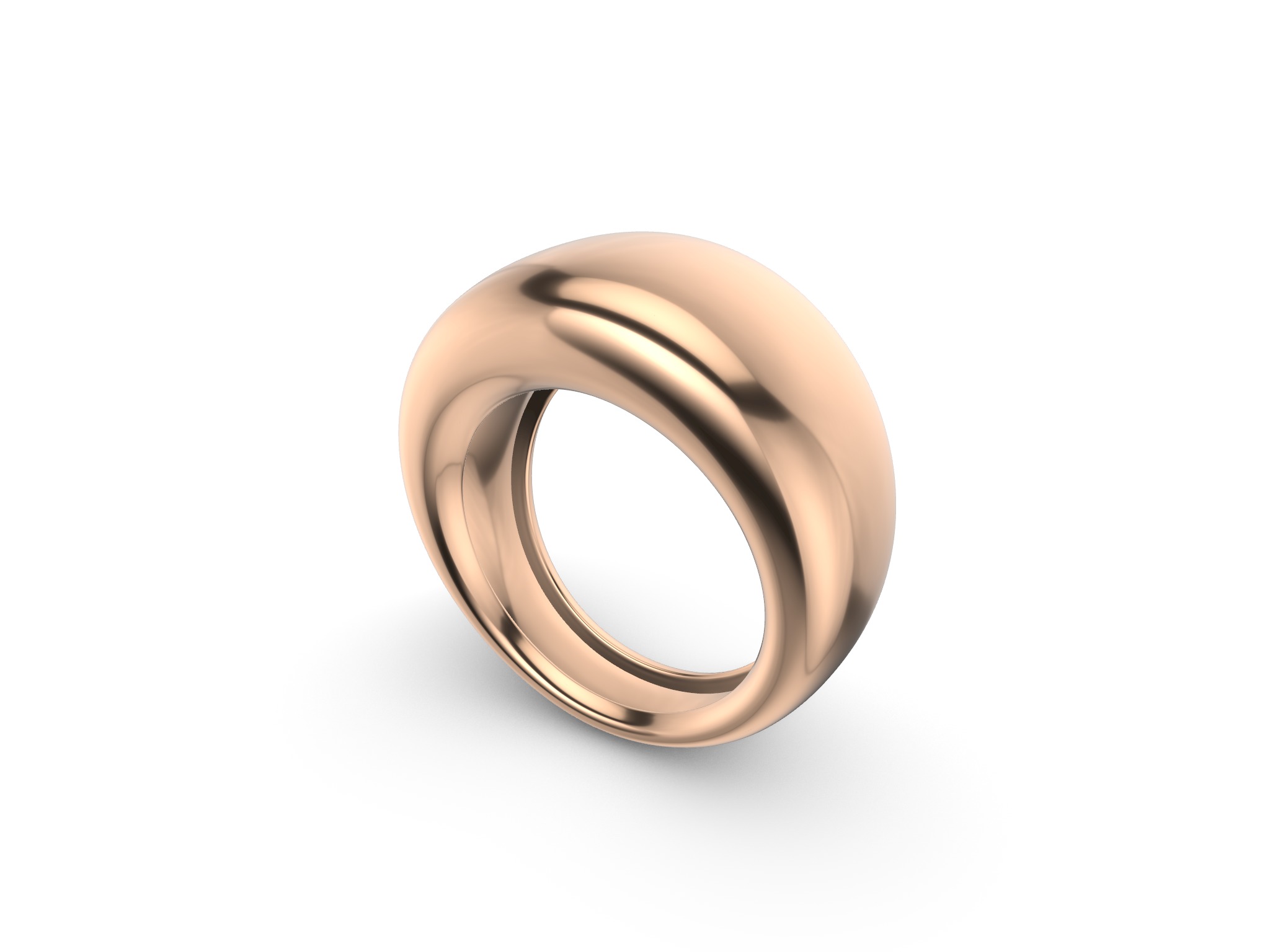 Bombe Flat Top Ring 3D print model_1
