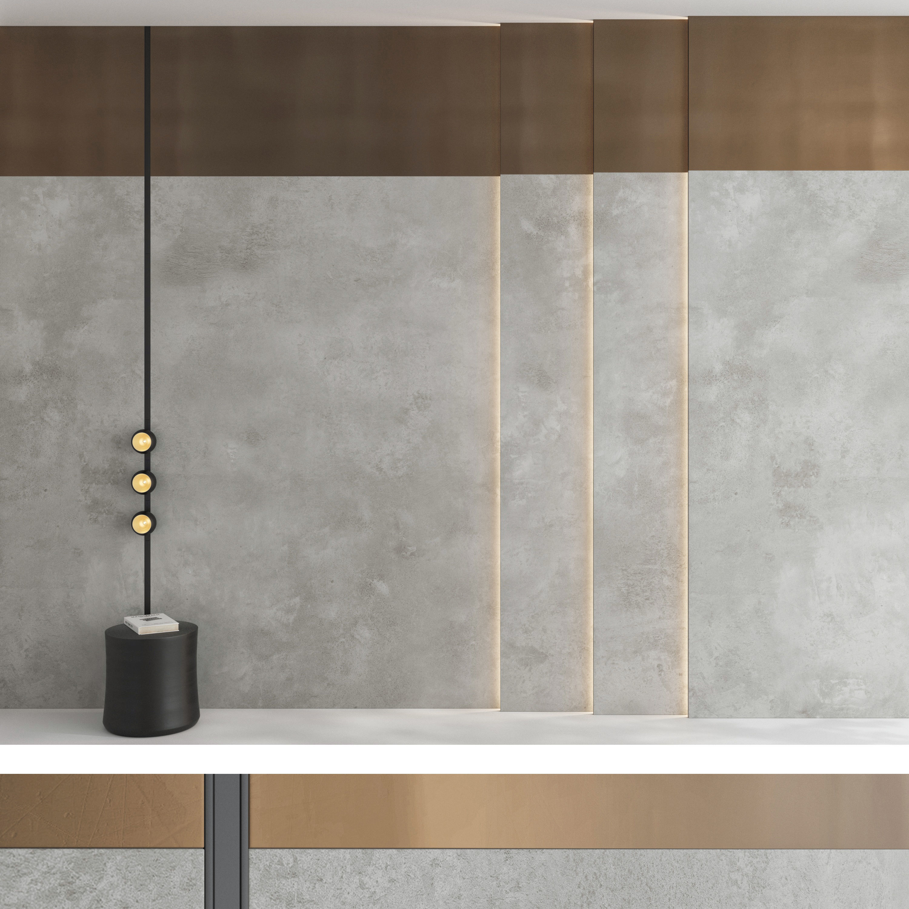 Decorative wall panel set 86 3D model_1