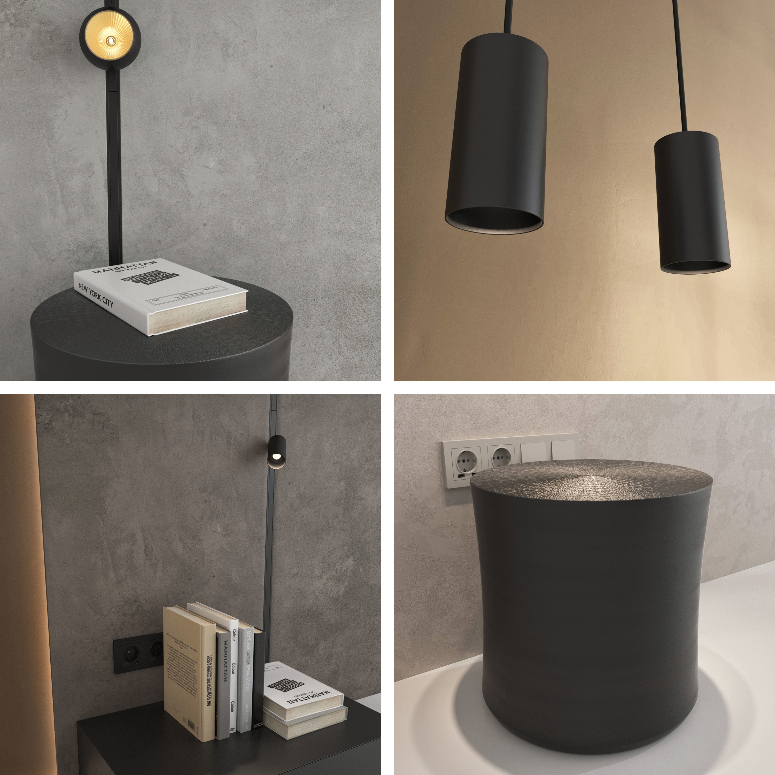 Decorative wall panel set 86 3D model_5