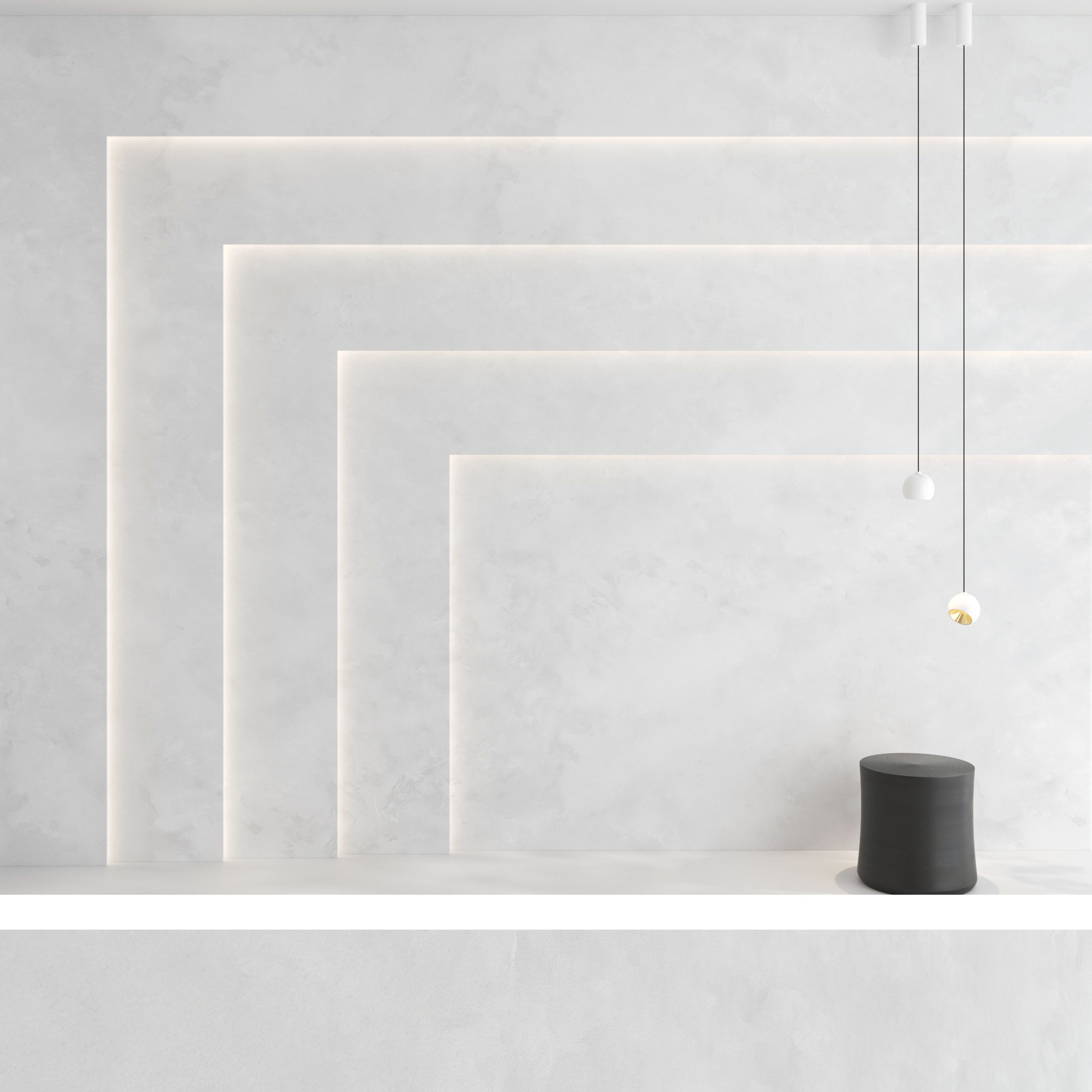 Decorative wall panel set 86 3D model_3