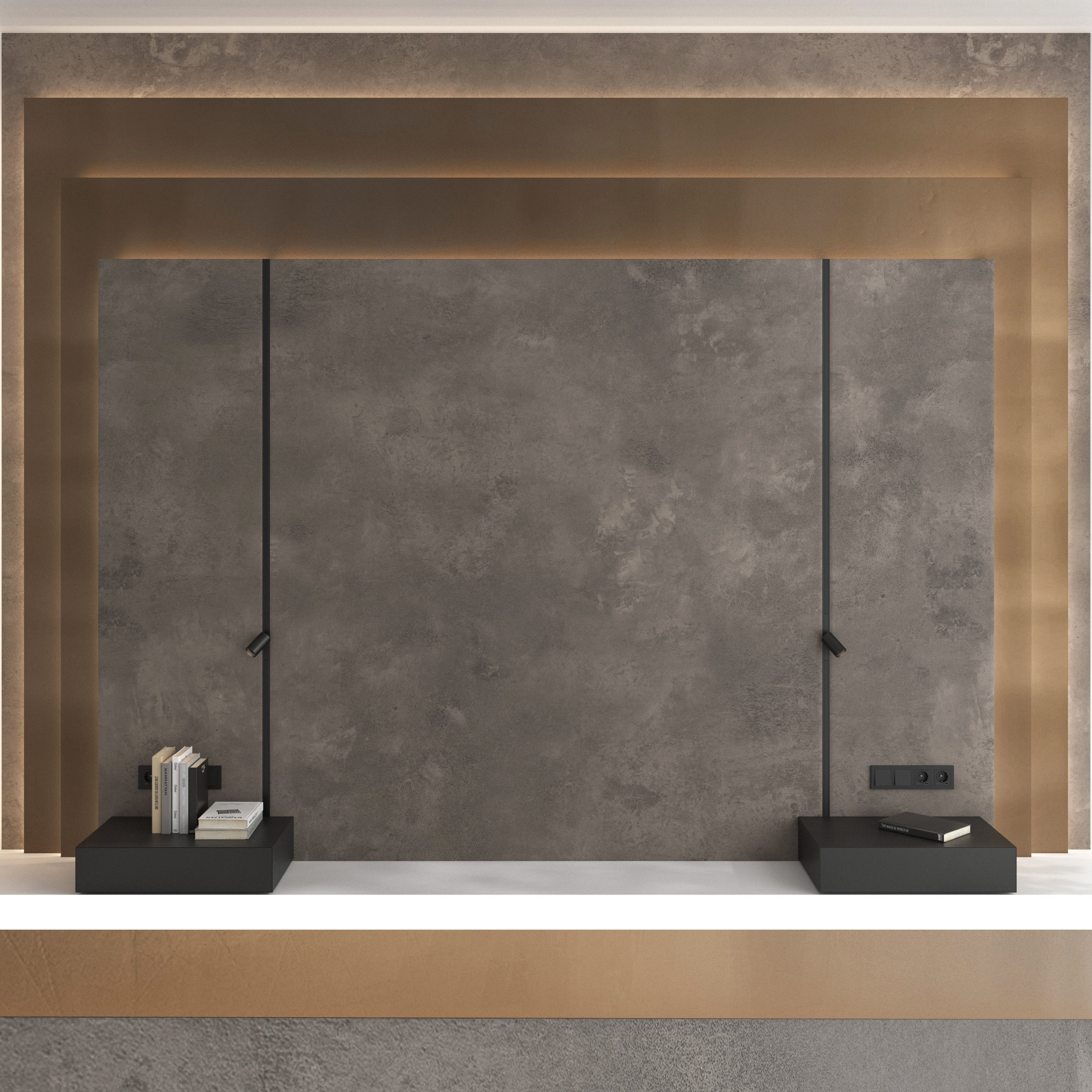 Decorative wall panel set 86 3D model_2