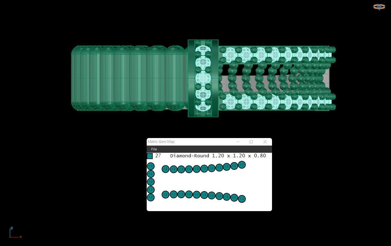 wedding Ring cocktail gemstone printable 017 3D print model_2