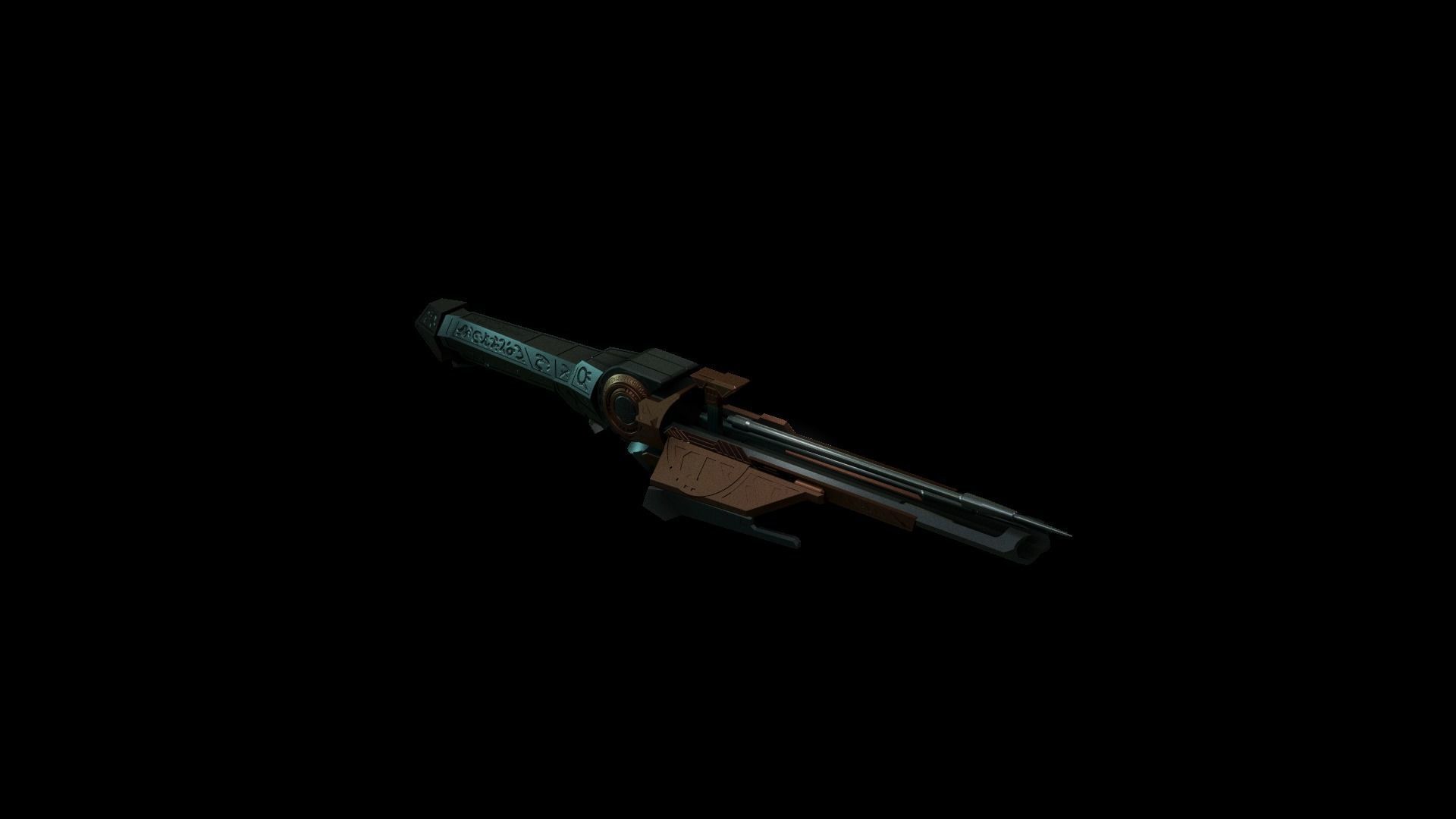 Bolt Gun from Prey 3D model 3D printable CGTrader