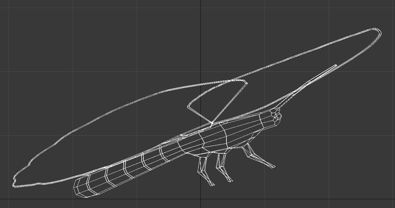 Yellow butterfly 3D model_17