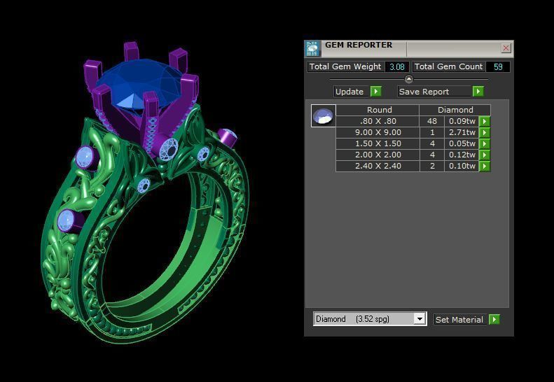 Rings 3D print model_7