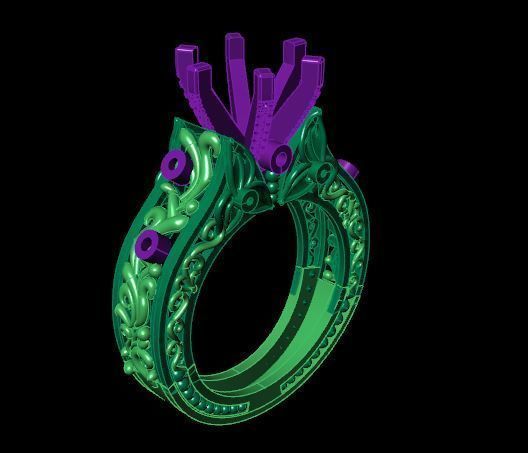 Rings 3D print model_5