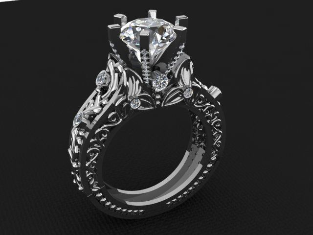 Rings 3D print model_3