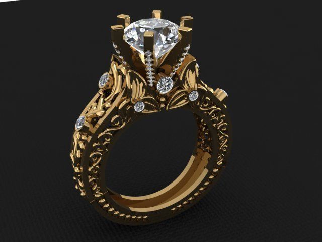 Rings 3D print model_2