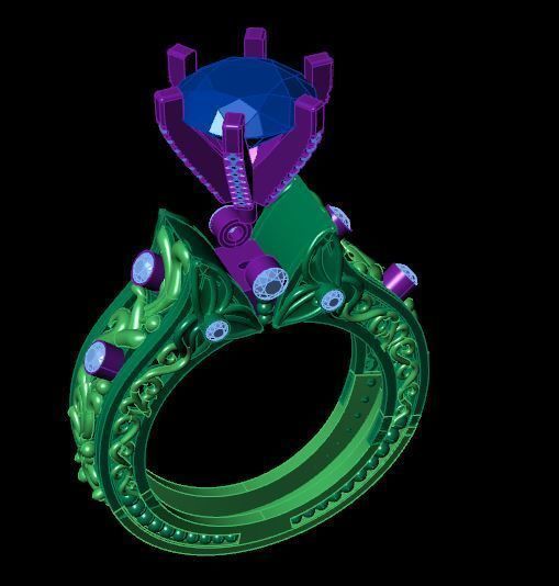 Rings 3D print model_6