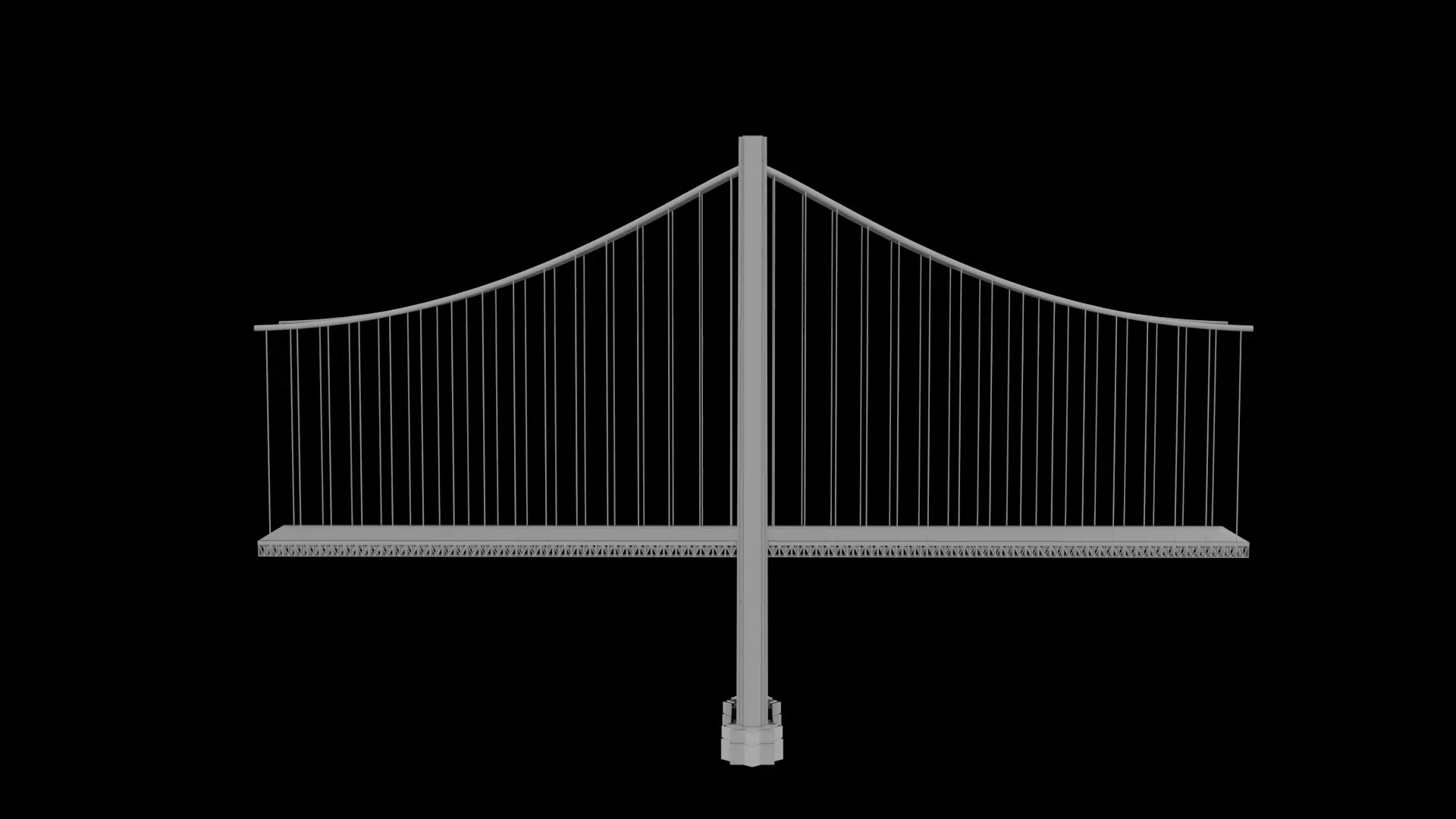 Bridge piece Free low-poly 3D model