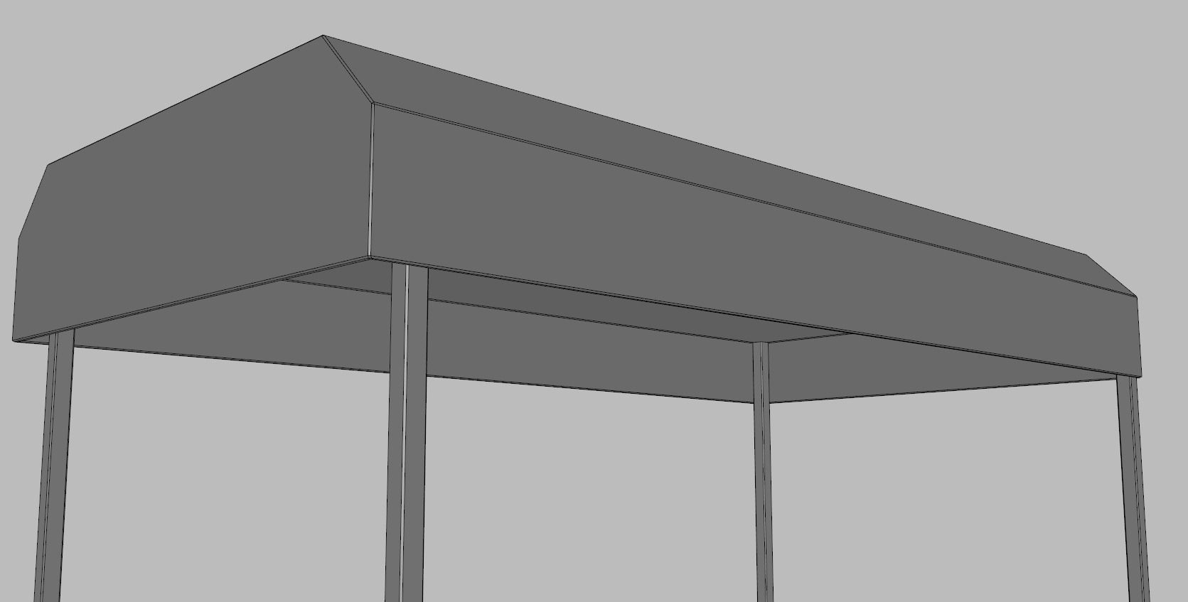 Mobile Coffee Cart 3D model_8