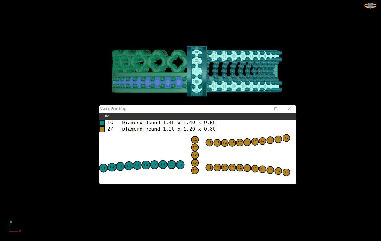wedding Ring cocktail gemstone printable 019 3D print model_2