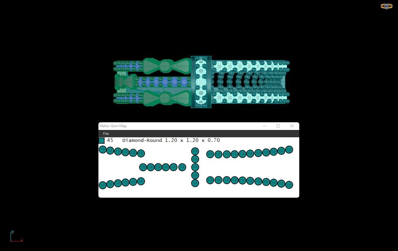 wedding Ring cocktail gemstone printable 020 3D print model_2