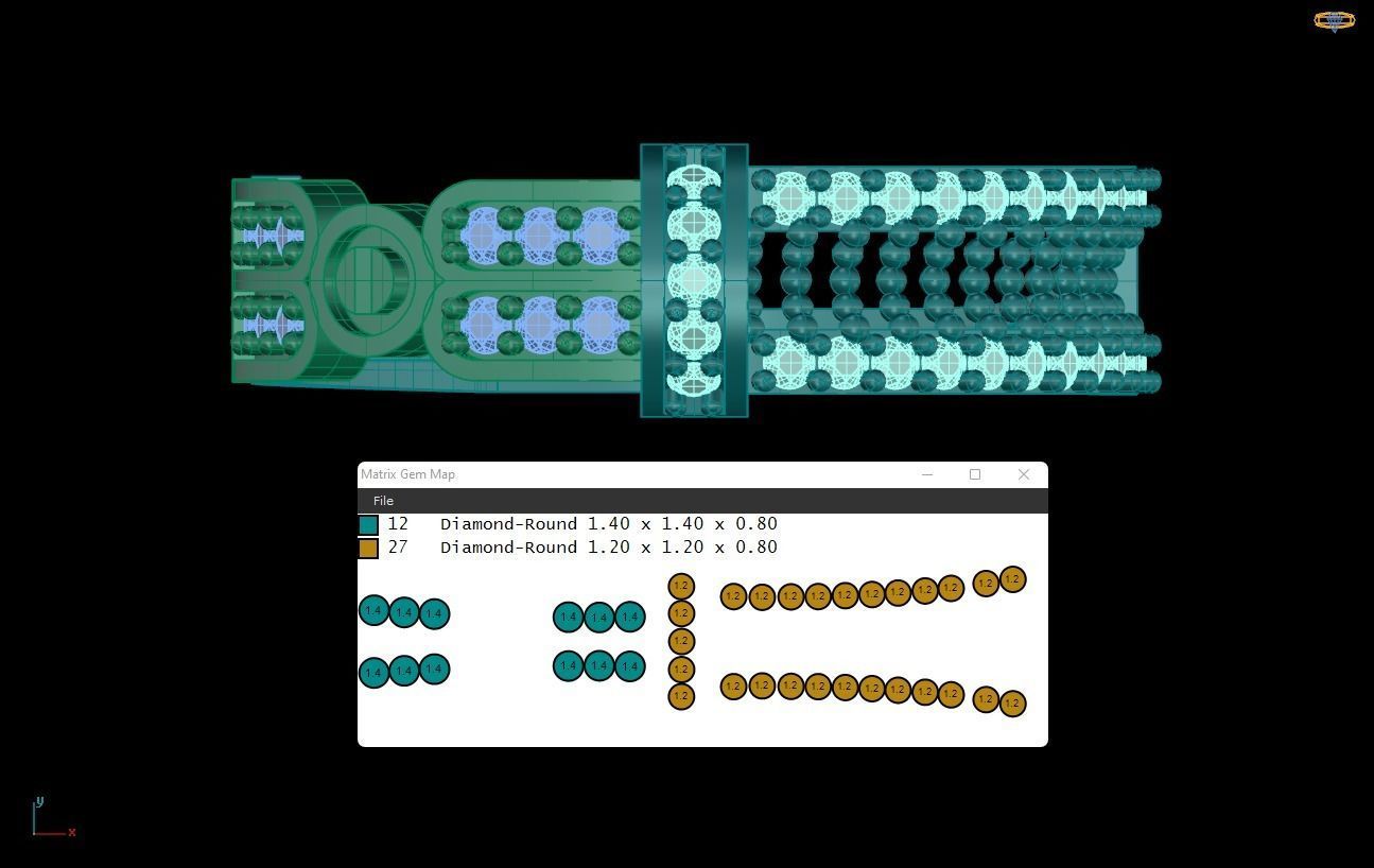 wedding Ring cocktail gemstone printable 022 3D print model_2
