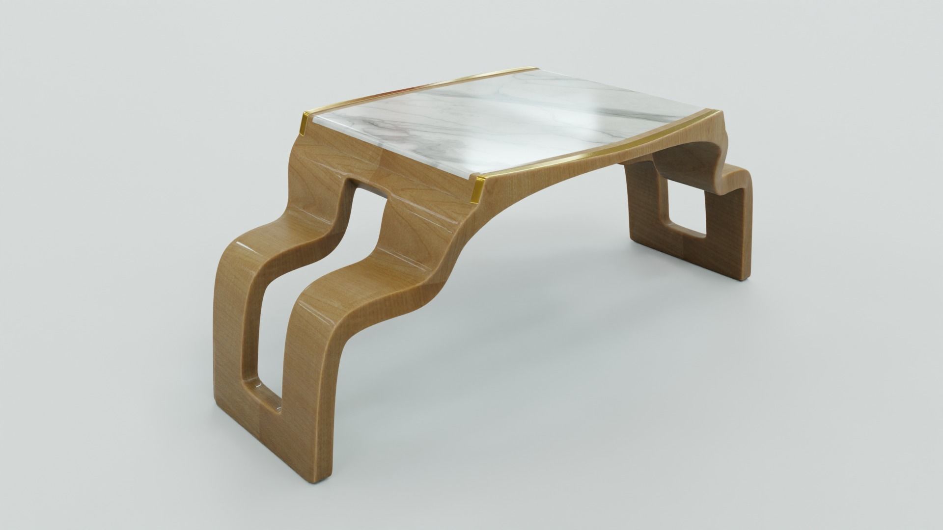 Art Deco Table 1 3D model_1