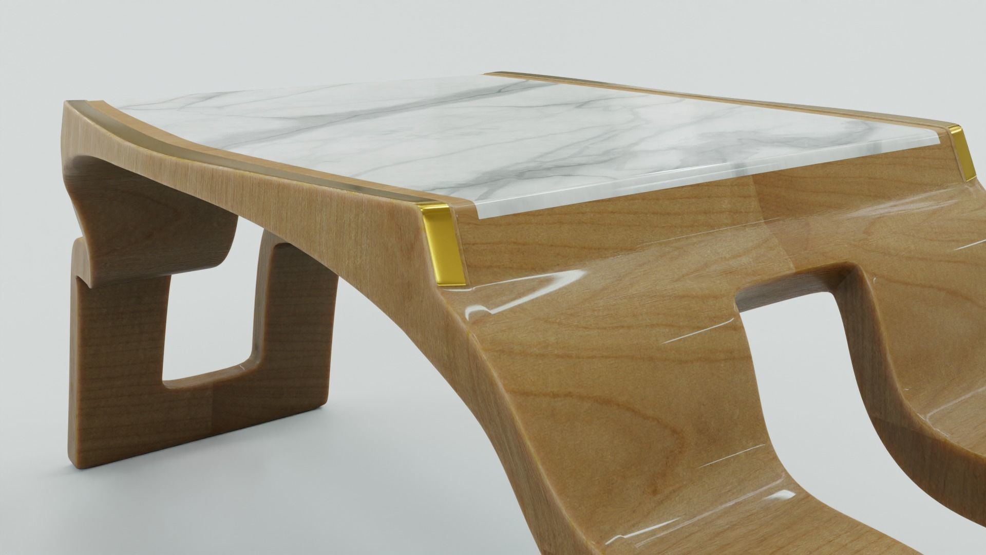 Art Deco Table 1 3D model_3