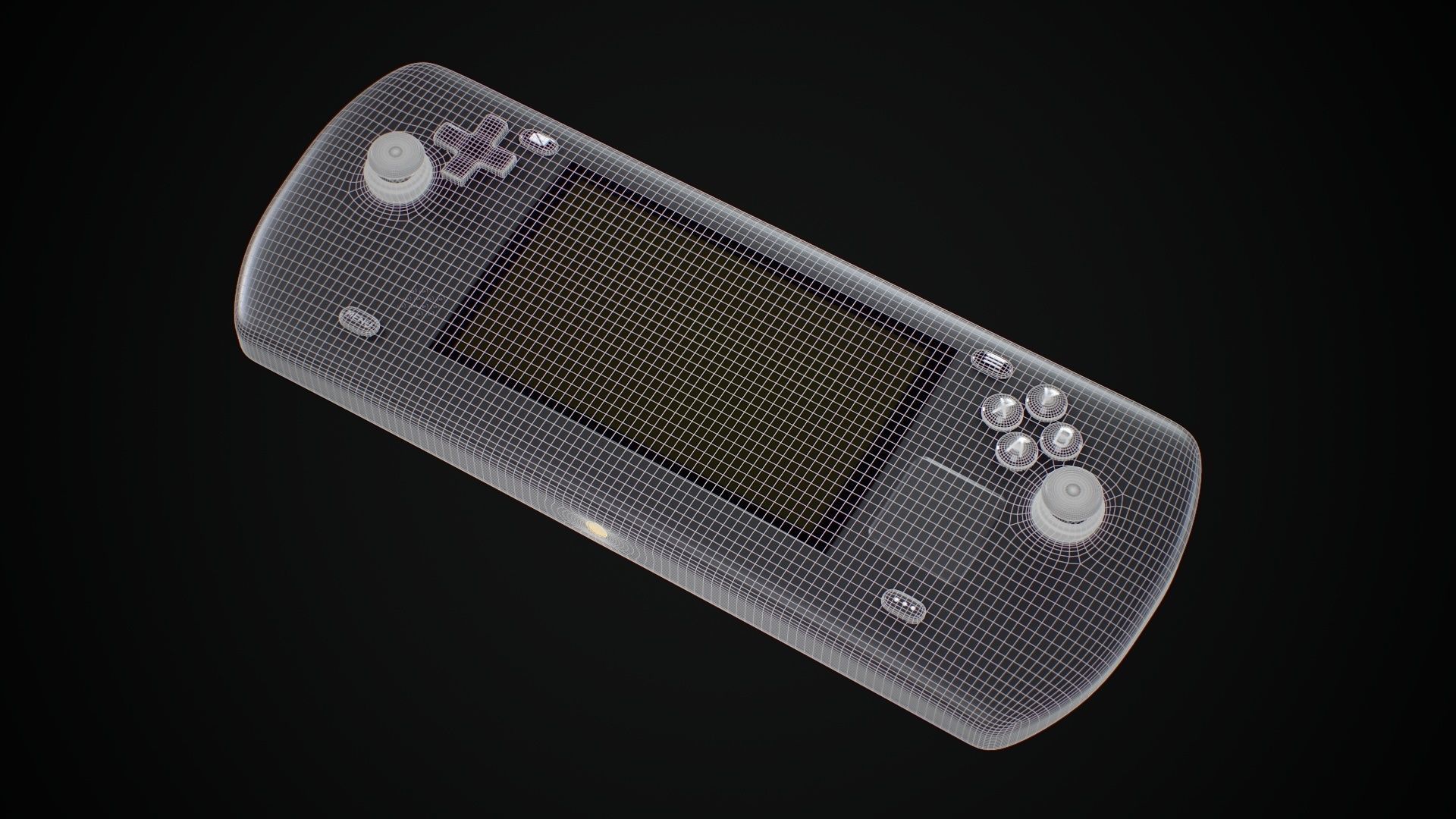 Handheld Game Console Low-poly 3D model_13
